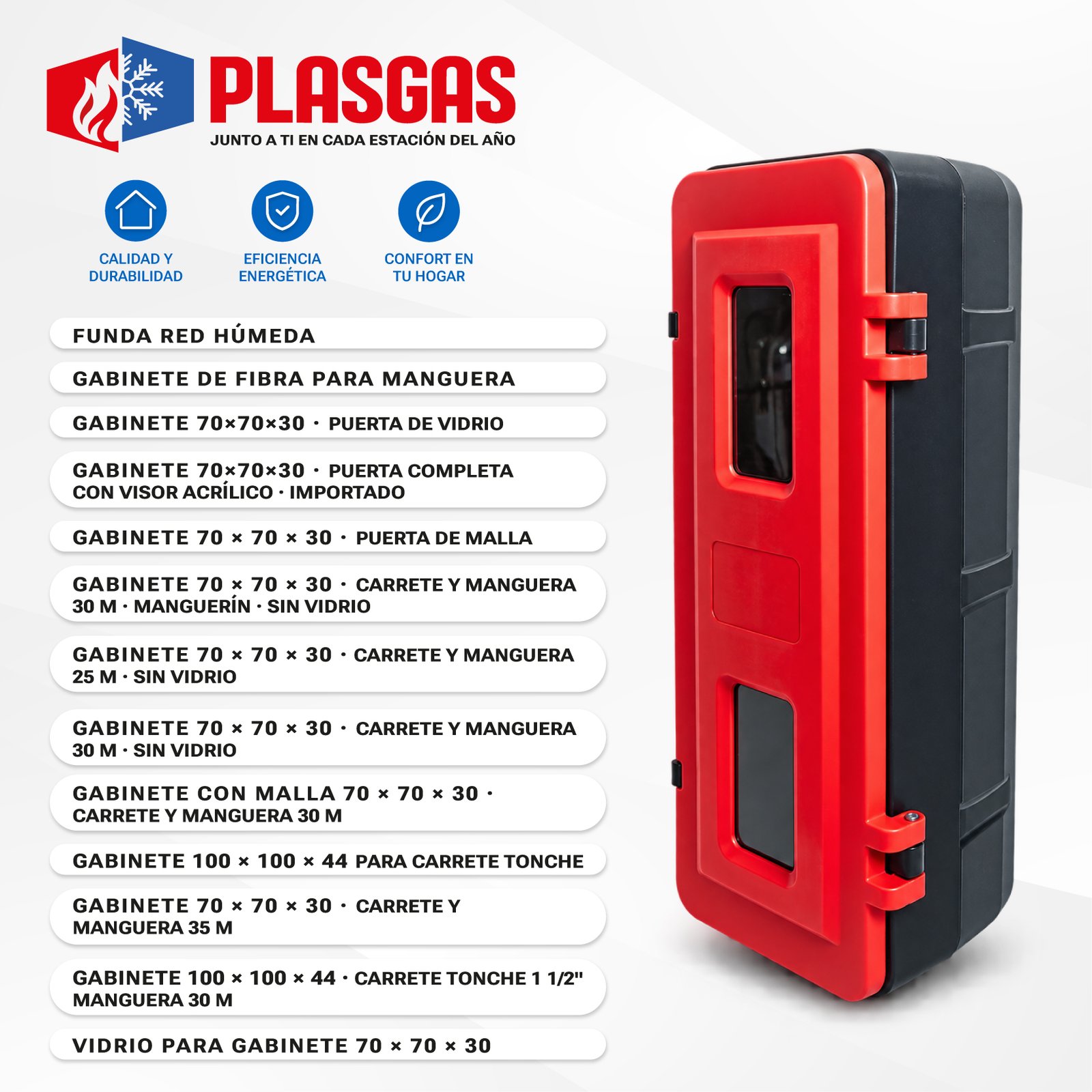 Gabinete Para Extintor Pvc p6 Chilefire - Imagen 2