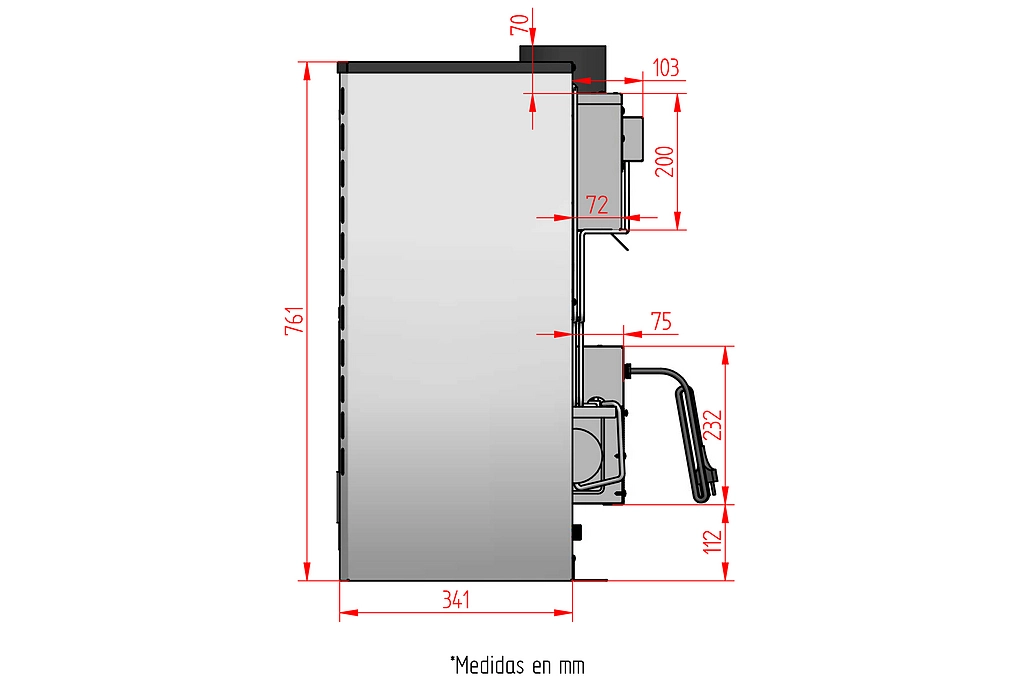 CALEFACTOR RAHUE 6.0 kW - Imagen 2